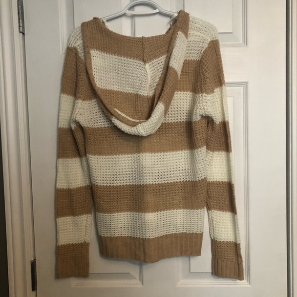 Striped Hooded Sweater - Picture 2 of 5